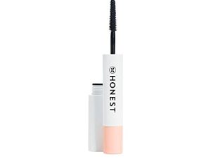 ماسكارا Honest Beauty Extreme Length + Lash Primer | 2 في 1 يعزز طول الرموش وحجمها وتعريفها | خالي من السيليكون والبارابين ، تم اختباره من قبل أطباء الجلدية والعيون | 0.2 أونصة سائلة ، أسود