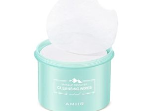 مناديل AMIIR 100's Jar المبللة مسبقًا لإزالة مكياج الوجه ، للبشرة الحساسة ، الكل في واحد ، منظف للوجه ، مرطب ، لا يجف ، خالي من الكحول ، برطمان واحد