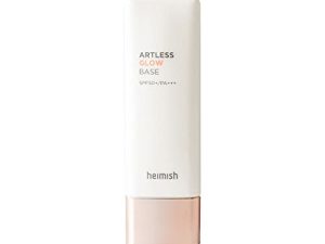 أساس Heimish Artless Glow Base ، أساس مكياج ، واقي من الشمس ، الكل في واحد SPF 50+ PA +++ ، 40 مل | خالي من القسوة ، لجميع أنواع البشرة ، خفيف الوزن