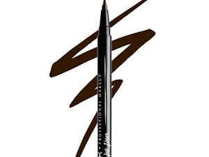 NYX Professional MAKEUP Epic Ink Liner ، محدد عيون سائل مقاوم للماء - بني ، تركيبة نباتية