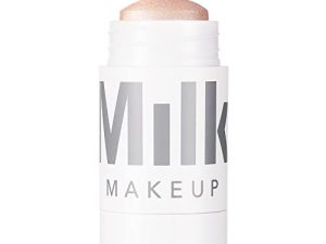 قلم هايلايتر صغير من MILK Makeup - كريم مصبوغ ومرطب - نباتي - 0.21 أونصة (TURNT - أبيض ذهبي / وردي لؤلؤي)
