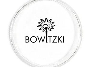 طلاء الوجه الاحترافي من Bowitzki ، طلاء الجسم ، طلاء الوجه المائي ، آمن للمكياج للأطفال والكبار ، لون واحد ، 30 جرام ، حفلة عيد الهالوين - أبيض