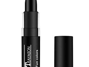 Go Ho Makeup Clown Black Cream-Blendable Stick-Eyes Black Face Paint Stick Professional SFX Makeup Cosplay Costume ، طلاء آمن للوجه ، صفع الأنف والشفاه من أجل كرة القدم السوداء ، رياضات البيسبول الهالوين (أسود)