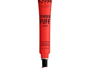 NYX PROFESSIONAL MAKEUP Powder Puff Lippie Lip Cream ، أحمر شفاه سائل - Crushing Hard (برتقالي)