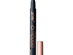 محدد عيون بالوشم بجنون ومكثف من Skone Cosmetics - مقاوم للتلطخ ومضاد للعرق ، محدد عيون سائل مقاوم للعرق ، قلم تحديد عيون سائل ، مكياج محدد عيون سائل مصبوغ - محدد عيون تاتو مضاد للماء - أخضر هنتر ، 1.76 أونصة