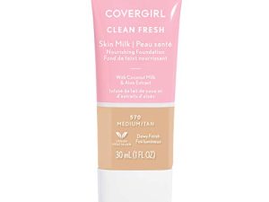 COVERGIRL ، كريم أساس حليب كلين فريش سكين ، متوسط / أسمر ، عدد 1