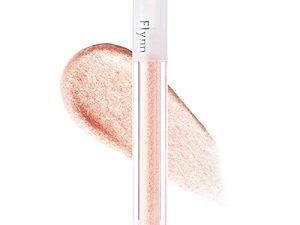 FLYNN Lightcatcher Liquid Glitter Eyeshadow | يدوم طويلاً ، سريع الجفاف ، خفيف الوزن ، ملمس مائي ، لا يتساقط | مظهر عيون عالي التأثير من كيه بيوتي (03 دراقي فاتح) 0.12 أونصة