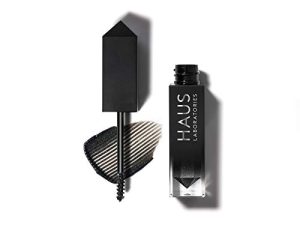 HAUS LABORATORIES من ليدي غاغا: RISQUÉ BROW & LASH SPARKLE TOPPER و Brow Gel و Mascara باللون الأسود اللامع ، مكياج عيون طويل الأمد وقابل للبناء ، نباتي وخالي من القسوة ، 0.10 أونصة سائلة. أوز