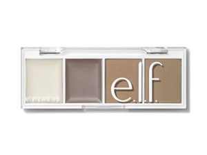 elf Bite-Size Brow ، Mini Brow Quad مع شمع شديد الصبغة ومساحيق ، مجموعة أدوات تجميل وتجميل الحواجب ، رمادي داكن ، 0.14 أونصة