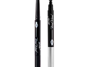 Skone Cosmetics Brow Wand قلم حواجب - قلم حواجب قابل للسحب مع فرشاة - قلم تحديد حواجب مقاوم للماء يدوم طويلاً للحواجب الأنيقة - محدد حواجب العين - تشاي كريمي للشعر الرمادي