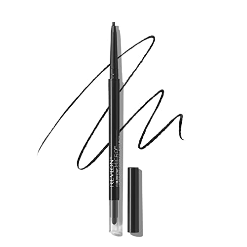 محدد عيون جل من ريفلون ، ColorStay Micro Hyper Precision Eye Makeup with Built-in Smudger ، مقاوم للماء ، يدوم طويلاً مع طرف دقيق دقيق ، 214 أسود ، 0.01 أونصة محدد عيون جل من ريفلون ، ColorStay Micro Hyper Precision Eye Makeup with Built-in Smudger ، مقاوم للماء ، يدوم طويلاً مع طرف دقيق دقيق ، 214 أسود ، 0.01 أونصة