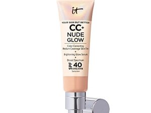 it COSMETICS Cc + كريم أساس خفيف الوزن نود جلو + مصل توهج مع عامل حماية من الشمس 40 - مع نياسيناميد ، متوسط محايد - 1.08 أونصة سائلة متوسطة البشرة مع درجة خوخية محايدة