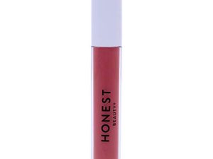 أحمر شفاه سائل من Honest Beauty ، السعادة بزيت الأفوكادو + حمض الهيالورونيك | ترطيب دائم | معتمد من EWG + تم اختباره من قبل أطباء الجلدية وهو نباتي + خالي من القسوة | 0.12 أونصة سائلة أوقية.