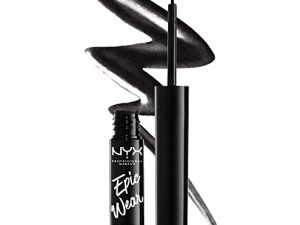 NYX PROFESSIONAL MAKEUP Epic Wear Metallic Liquid Liner ، محدد عيون مقاوم للماء يدوم طويلاً - معدن أسود