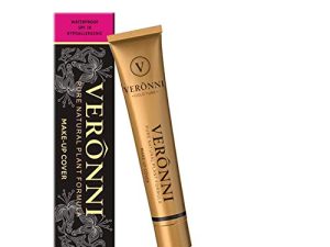 VERONNI Coverage Makeup Cover Concealer Tattoo Cover مقاوم للماء كريم الأساس للندبات خافي عيوب SPF 30 1.1 أونصة / 30 جم (210)