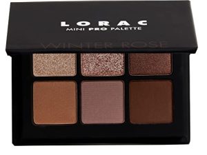 لوحة ظلال العيون LORAC Mini PRO ، وردة الشتاء ، لوحة مكياج غير لامعة ، ألوان معدنية ، خالية من القسوة ، خالية من الغلوتين ، نباتية