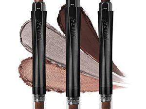 LUXAZA 3PCS Eyeshadow Stick ، Matte and Shimmer Neutral Cream Shadow Pencil Crayon Brightener Makeup مع تركيبة مقاومة للتجاعيد ، مجموعة ظلال عيون وقلم تحديد مقاومة للماء وطويلة الأمد