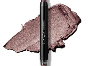LUXAZA Eye Shadow Stick ، مكياج فردي كريمي مع فرشاة دمج ، عصا تفتيح العين ، قلم أحمر الخدود ، محدد عيون ، Smooth Metallic # 75 Ruby Pearl