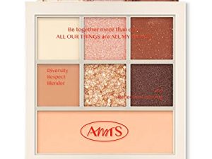 لوحة مكياج AMTS EyeShadow ، ظلال عيون بنية محايدة بلون ذهبي لامع لامع وذهبي معدني كوري ، منصات طبيعية طويلة الأمد للنساء ، K Beauty ، عنبر أصلي