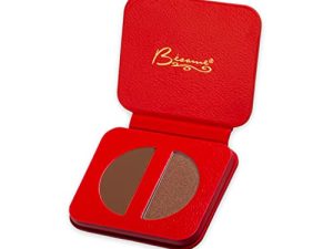 BESAME COSMETICS Classic Shadow Duos - Socialite Brown - Shimmer + Matte Eyeshadow Palette، Vintage-Inspired Brown Eye Shadow Makeup Palette، Talc Free Eyeshadow Palette