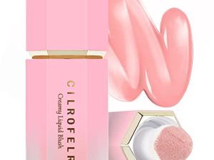 Cilrofelr Soft Cream Liquid Blush ، مكياج كريمي أحمر الخدود للخدود ، لمسة نهائية ندية ، صبغة قابلة للبناء ، خفيف الوزن ، يدوم طويلاً ، للحصول على مظهر طبيعي للتدفّق والارتداء اليومي - Dreamy (0.22 أونصة سائلة)