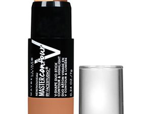Maybelline New York Makeup Facestudio Master Contour V-Shape Duo Stick ، قلم كونتور للظل العميق ، 0.24 أونصة