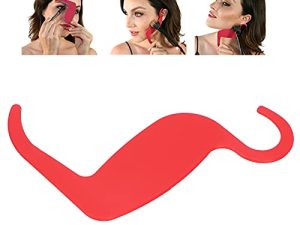 استنسل لمجموعة فراشي المكياج ، استنسل لمكياج الوجه ، استنسل تحديد الأنف والحواجب وعظام الخد لأشكال مختلفة للوجه (أحمر)