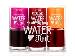 ETUDE Dear Darling Water Tint 3 Color Set 9.5gx 3color (21AD) | صبغة شفاه ملونة زاهية مع صبغة شفاه مرطبة عديمة الوزن وغير لزجة | لون الشفاه خفيف الوزن ومقاوم للتلطخ | الجمال الكوري