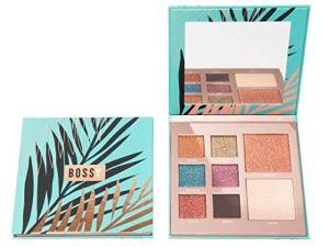 مجموعة Bossy Cosmetics Power Woman Essentials كومبو ظلال عيون وأحمر خدود وهايلايتر | نباتي وخالي من القسوة (الجمال يلتقي بالسيارة)