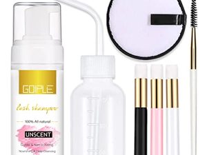 100 مل منظف إطالة الرموش لاش موس Unsent Lash Shampoo للتطويلات ، مكياج الرموش الطبيعية ومزيل الماسكارا احترافي وذاتيًا