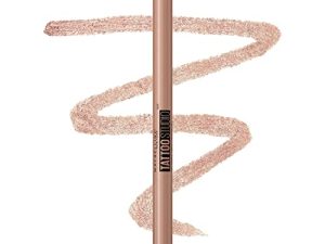 Maybelline New York TattooStudio Sharpenable Gel Pencil Longwear Eyeliner Makeup ، روز كوارتز