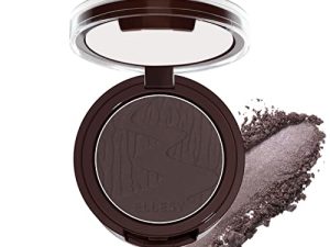 بودرة الحواجب إليسي لتجميل الحواجب تدوم طويلاً ومقاومة للماء وكعكة الحواجب بودرة طبيعية ناعمة لمكياج الحواجب اليومي مع مرآة صغيرة (بني داكن)
