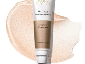 LAURA GELLER NEW YORK Spackle Super-Size - Champagne Glow - 2 أونصة سائلة - مكياج تمهيدي مثالي للبشرة مع حمض الهيالورونيك - أساس للوجه يدوم طويلاً