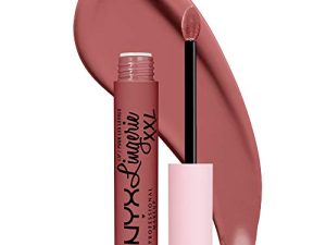 NYX PROFESSIONAL MAKEUP Lip Lingerie XXL Matte Liquid Lipstick - Strip'd Down (بيج مرجاني)
