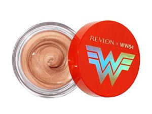 REVLON x WW84 Wonder Woman Liquid Armor Glow Pot، Glossy Eye and Face Jelly Highlighter، in Champagne، 001 Golden Lasso، 0.24 oz