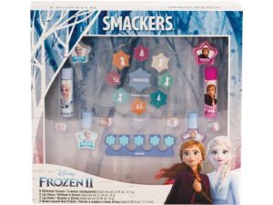 مجموعة مكياج Lip Smacker Disney Frozen II Color للبنات ، كريم لامع ، ملمع شفاه ، بلسم شفاه ، طلاء أظافر