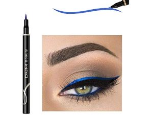 DNM Cat Eye Makeup مقاوم للماء نيون ملون سائل محدد للعيون قلم مكياج كومستيكس قلم تحديد عيون أسود طويل الأمد أدوات ماكياج (أزرق)