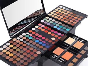MISS ROSE M 190 لون مجموعة أدوات التجميل ، مجموعة مكياج احترافية للنساء مجموعة كاملة ، لوح مكياج ، تشمل ظلال العيون / أحمر الخدود / بودرة الحواجب / قلم تحديد العيون / المرآة ، مجموعة هدايا مكياج الكل في واحد للنساء والفتيات (004-N )