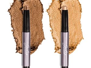 Julep Eyeshadow 101 Crème to Powder Waterproof Eyeshadow Stick Duo برونز لامع وذهبي دافئ لامع
