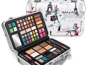 مجموعة هدايا Vokai Makeup Kit - 41 ظلال عيون ، 7 لامعة للجسم ، 1 قلم تحديد الشفاه ، 1 أحمر شفاه ، 4 أحمر خدود ، قلم تحديد العين ، 5 كونسيلر ، 2 ملمع شفاه ، 5 برونز ، مرآة
