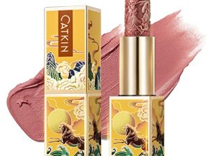 أحمر شفاه غير لامع من Catkin أحمر شفاه نيود أحمر شفاه يدوم طويلاً مكياج الشفاه مقاوم للماء غير لامع مرطب ناعم ناعم عالي التأثير محمل بفيتامين E وزيت الأفوكادو