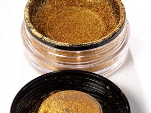 Mynena Gold Highlighter Makeup Loose Powder Shimmer Pigment للوجه والجسم
