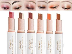6 قطع من BeautyZ قلم ظلال عيون بلونين مقاوم للماء متدرج غير لامع لمكياج ظلال العيون قلم مكياج كسول مبتدئ ، OIR1052J8WN07DQGNO