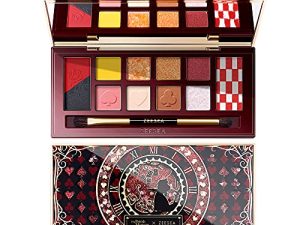 لوحة ظلال العيون من zeesea The British Museum Alice Series Eyeshadow Power Highly Pigment Matte Glitter Makeup طويل الأمد وميض 12 لونًا (01 # قلب)