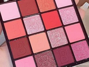 لوحة ظلال العيون Yeweian Pink Red ، 16 لونًا وردي لامع ، لوحة ظلال عيون غير لامعة ، لوحة مكياج ظلال العيون الكورية Colorpop ، ظلال عيون سوداء مقاومة للماء باللون الوردي الداكن ، sombras de ojos profesional