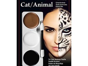 لوحة مكياج ميهرون ثلاثية الألوان للهالوين (CAT / ANIMAL)