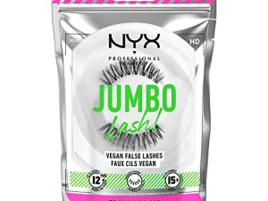 NYX Professional MAKEUP Jumbo Lash! رموش صناعية نباتية ، تدوم حتى 12 ساعة ، رموش صناعية قابلة لإعادة الاستخدام - فرينج جلام