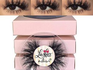 3D Mink Lashes ، Mikiwi D390-3 ، 3 أزواج من الرموش ، رموش المنك ، رموش سميكة يدوية الصنع بالكامل ، خالية من القسوة ، مكياج فاخر ، رموش مينك 20 مم (D390-3)