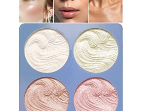 لوحة إضاءة مكياج Boobeen Highlighter بودرة وميض وهايلايتر ومكياج الوجه وإضاءة برونزية مضادة للماء تدوم طويلاً