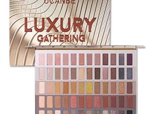 لوحة مكياج ظلال عيون محايدة من UCANBE Luxury Gathering ، Naked Shimmer Matte Metallic Glitter Subtle Eyes Shadow ، مجموعة عالية الصباغ Nudes كريمي سموكي (ظلال محايدة)